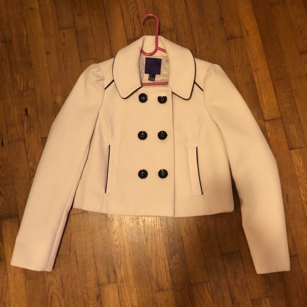 F21 cropped coat